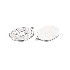 Pendentifs en acier inoxydable 304 avec monture en émail&nbsp;STAS-N097-172P