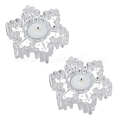 1 Set Kerzenhalter aus Glas&nbsp;AJEW-PH0006-89