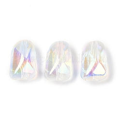 Прозрачные акриловые бусины с УФ-покрытием&nbsp;OACR-S145-15