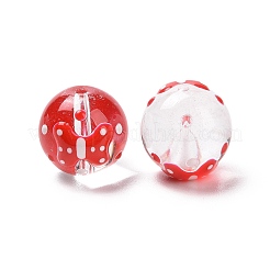 Нити стеклянных эмалевых бусин ручной работы&nbsp;LAMP-A001-A08