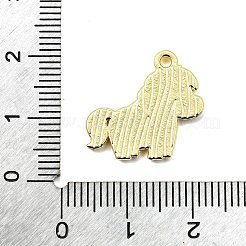 亜鉛合金エナメルペンダント  動物チャーム  ゴールドカラー  馬  17.5x18.5x1.5mm  穴：1.5mm&nbsp;X-FIND-Z080-01G-08