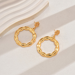 Преувеличенные текстурированные серьги-гвоздики из сплава с подвесками&nbsp;MG7106