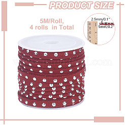 4 рулон шнура из искусственной замши LW-HY0001-01A