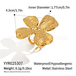 Кольца-манжеты из нержавеющей стали с текстурой в виде цветка EP0939-1