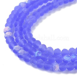 Abalorios de vidrio transparente hebras&nbsp;LS-EGLA-A034-T4mm-MB14