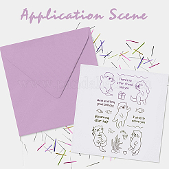 9 feuilles 9 style timbres en plastique pvc&nbsp;DIY-GL0002-82B