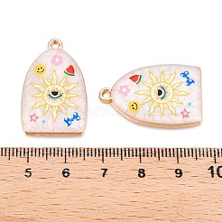 Подвески из эмали из сплава с печатным покрытием стойки ENAM-T020-03E