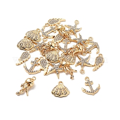 25шт 5 стильные подвески из сплава с кристаллами и стразами FIND-FS0004-14