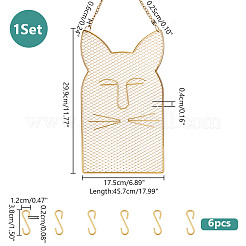 Дисплей серьги держателя стены формы железной сетки ODIS-PH0001-70