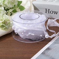 Кружевная лента из полиэстера OCOR-WH0097-21