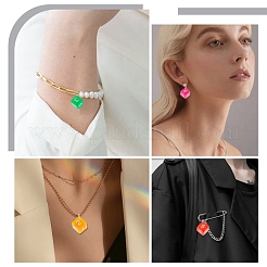 14шт 7 цвета акриловые подвески&nbsp;TACR-SC0001-12