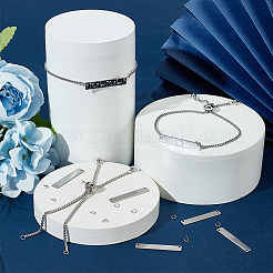 10шт регулируемый слайдер из нержавеющей стали 304 для изготовления браслета&nbsp;DIY-SC0026-30A