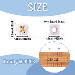 Непрозрачные акриловые бусины MACR-TAG0001-07X