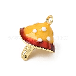Pendentifs d'émail en laiton &nbsp;KK-CBACA9B-01G
