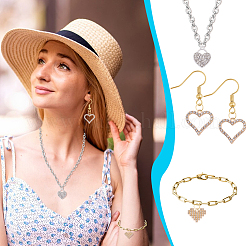 48шт 12 стиля подвески из сплава со стразами FIND-GA0007-12