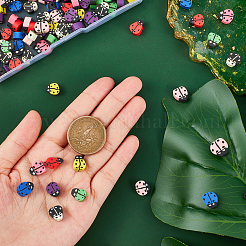 240шт 8 цвета бусины из полимерной глины ручной работы CLAY-FH0001-13