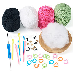 Juego de herramientas de costura que incluye agujas barbudas de acero inoxidable.&nbsp;DIY-TA0018-83A