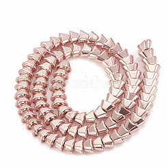 Гальванизировать немагнитных синтетический гематит бисер пряди&nbsp;G-T061-88RG