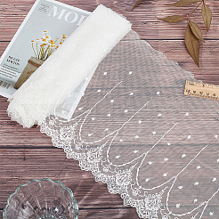 Сетка из полиэстера и тюля с цветочным узором DIY-WH0308-323B