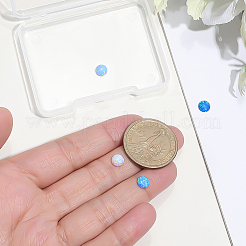 4 Stück 4 Farben Harz-Opal-Imitat-Cabochons&nbsp;RESI-PH0002-71