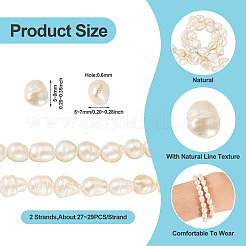 1 нити натурального барочного жемчуга кеши жемчужные бусины нити&nbsp;PEAR-TA0001-13