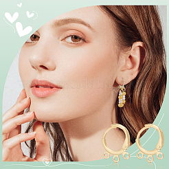 12 пара латунных сережек с застежкой-молнией KK-BC0013-28B