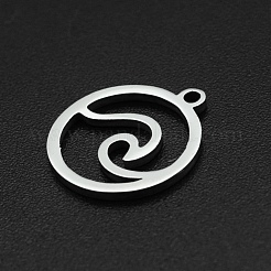 Anlaufgeschützte Charms aus Edelstahl 201&nbsp;STAS-N090-LA002