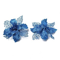 Искусственный цветок из пластика с блестками&nbsp;HJEW-R124-02