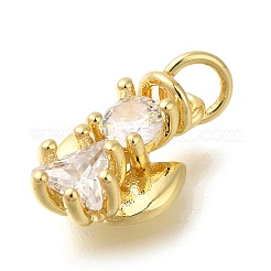 Реечное покрытие латунь с подвесками из кубического циркония&nbsp;KK-Z086-20G