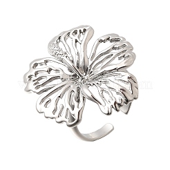 Anelli aperti con polsino in ottone per donna&nbsp;RJEW-F215-07P
