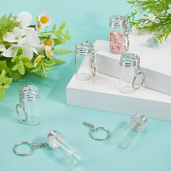 10шт брелок в виде стеклянной бутылки KEYC-SC0001-56