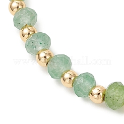 Браслеты-рондели из латуни и окрашенного натурального малазийского нефрита для женщин&nbsp;BJEW-JB13323-04