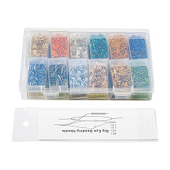 Серебряный вырез стеклянный стеклянный бусины SEED-TA0001-02