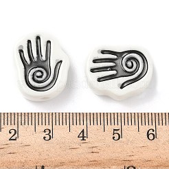 Фарфоровые бусины ручной работы&nbsp;PORC-D025-02F