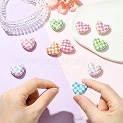 10шт УФ-покрытие непрозрачные акриловые бусины&nbsp;MACR-YW0004-42