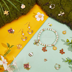 40шт 10 стиля подвески из сплава с эмалью&nbsp;ENAM-SC0005-99