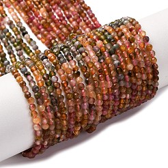 Натуральные разноцветные турмалиновые бусины G-C226-B02-2mm-02