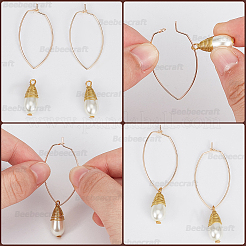 70 шт. Латунные серьги-кольца KK-BBC0014-95