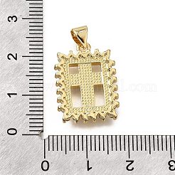 Подвески в форме ракушек из латуни с микропаве и кубическим цирконием KK-D328-14G