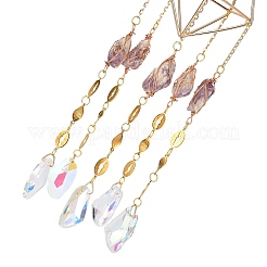 Стекло подвесные украшения&nbsp;AJEW-Q143-01