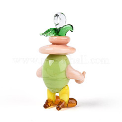 Handgefertigte Anhänger in Form von Cartoon-Zwiebeln aus Glas&nbsp;LAMP-T025-11B
