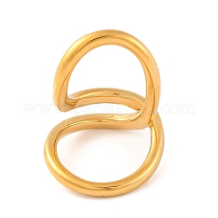 Ионное покрытие (ip) 304 нержавеющая сталь манжеты палец кольца для женщин RJEW-S414-61B-G