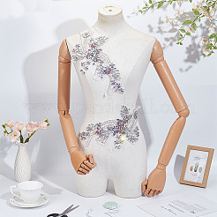 Аппликация из полиэфирного стекла и страз&nbsp;DIY-WH0010-85