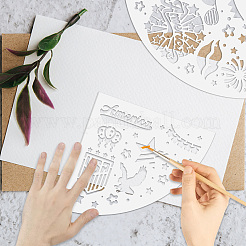 Акриловые трафареты для многоразового использования DIY-WH0429-003