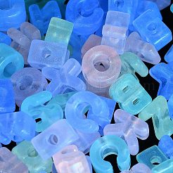 Светящиеся прозрачные акриловые бусины&nbsp;OACR-D038-01