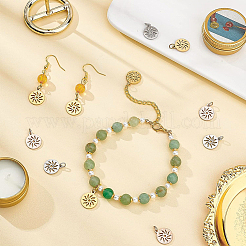 30 шт. подвески из нержавеющей стали 304 двух цветов&nbsp;STAS-BC0002-87