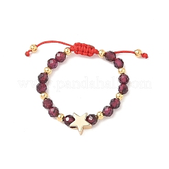 Кольца с натуральным гранатом RJEW-JR00897-01