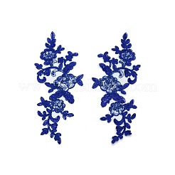 Blätter Polyester Stickerei Ornamente Zubehör&nbsp;DIY-WH0281-11B
