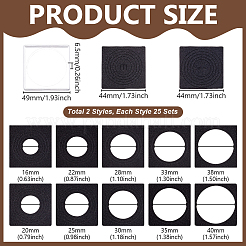 50шт 2-х стилистический пластиковый ящик для хранения монет&nbsp;AJEW-GA0009-09B