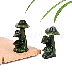 Натуральные резные фигурки грибов из нефрита сюянь&nbsp;PW-WG0F91C-01